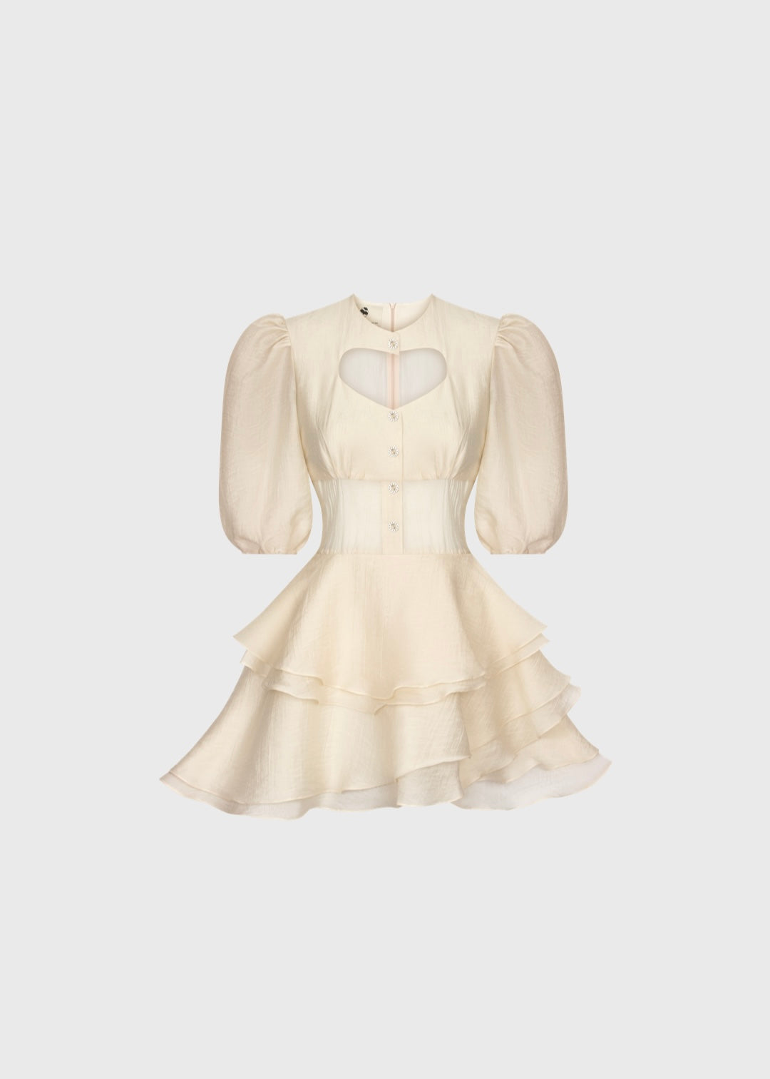 Dress Flora Black Beige
